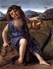 Giovanni Bellini Canvas Paintings - Young Bacchus